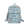 Lightweight backpack - Light blue floral