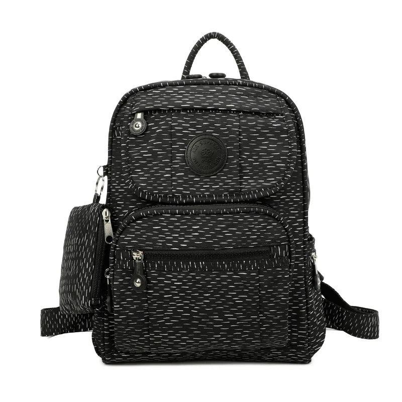 Lightweight backpack - White dashes