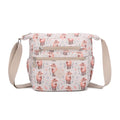 Medium lightweight crossbody bag - Beige highland cow