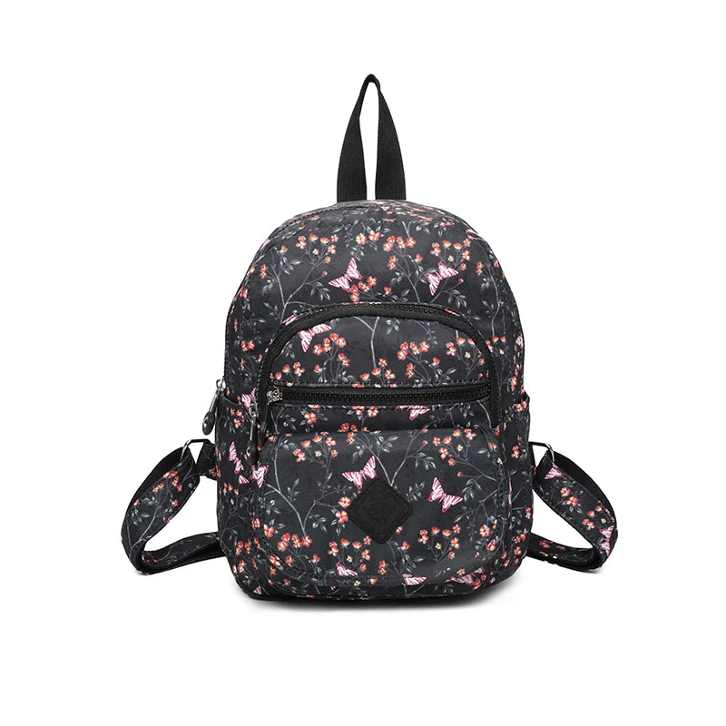 Small lightweight backpack - Black Butterfly
