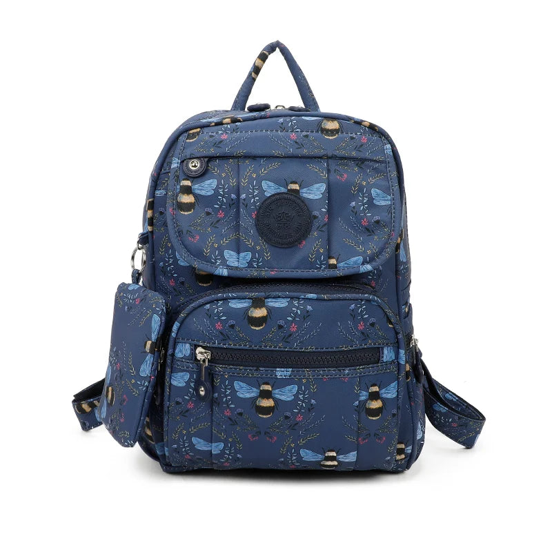 Lightweight backpack - Blue Bees